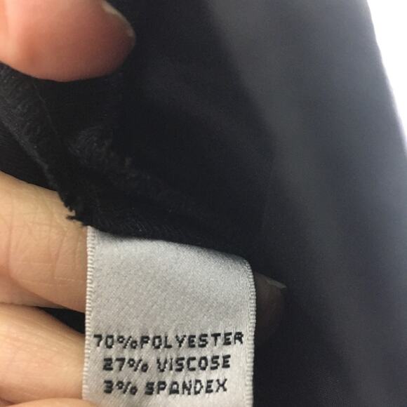 St John SoCa Black Animal Print Button Zip  Trousers 12 - Picture 8 of 8